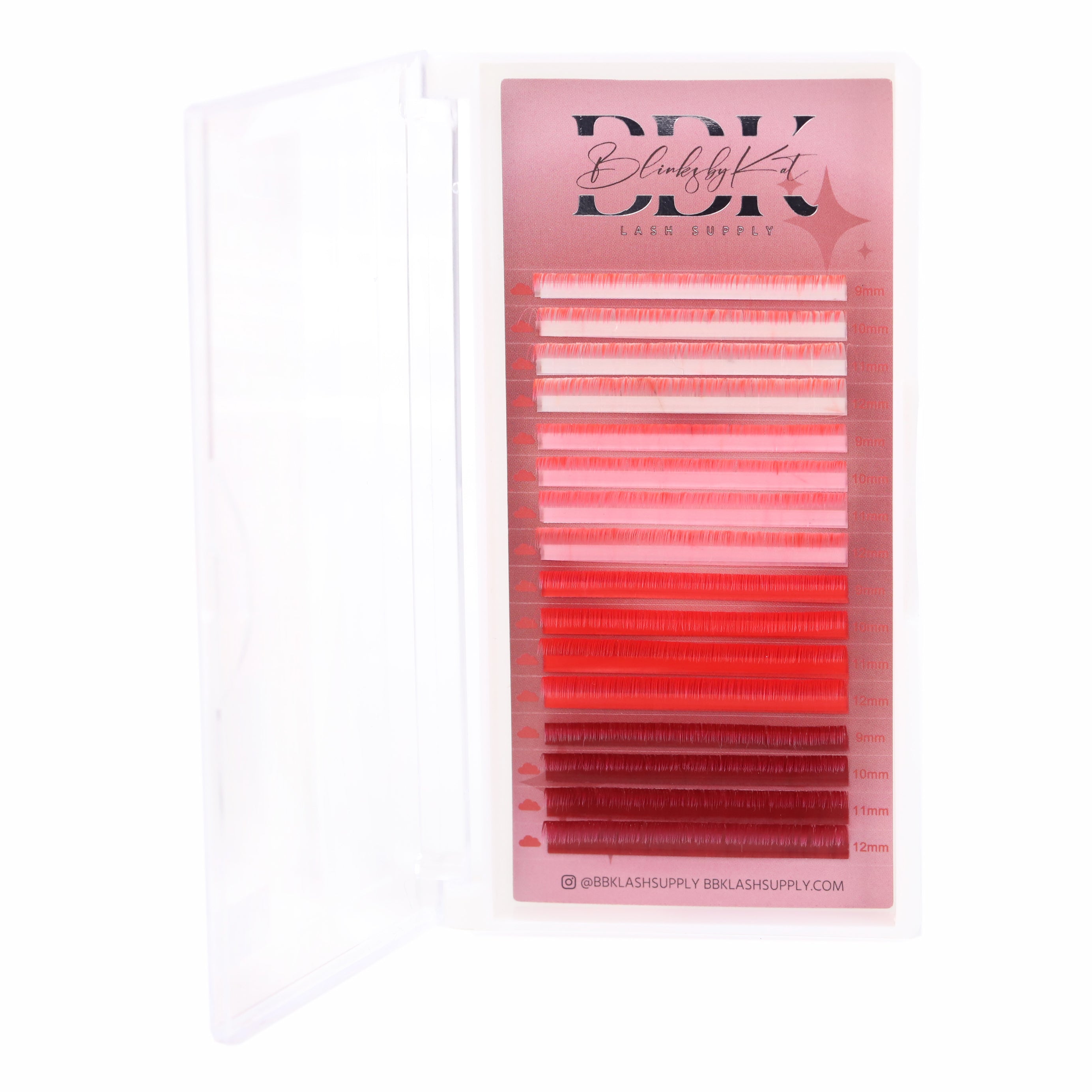 RED OMBRÉ LASH TRAY