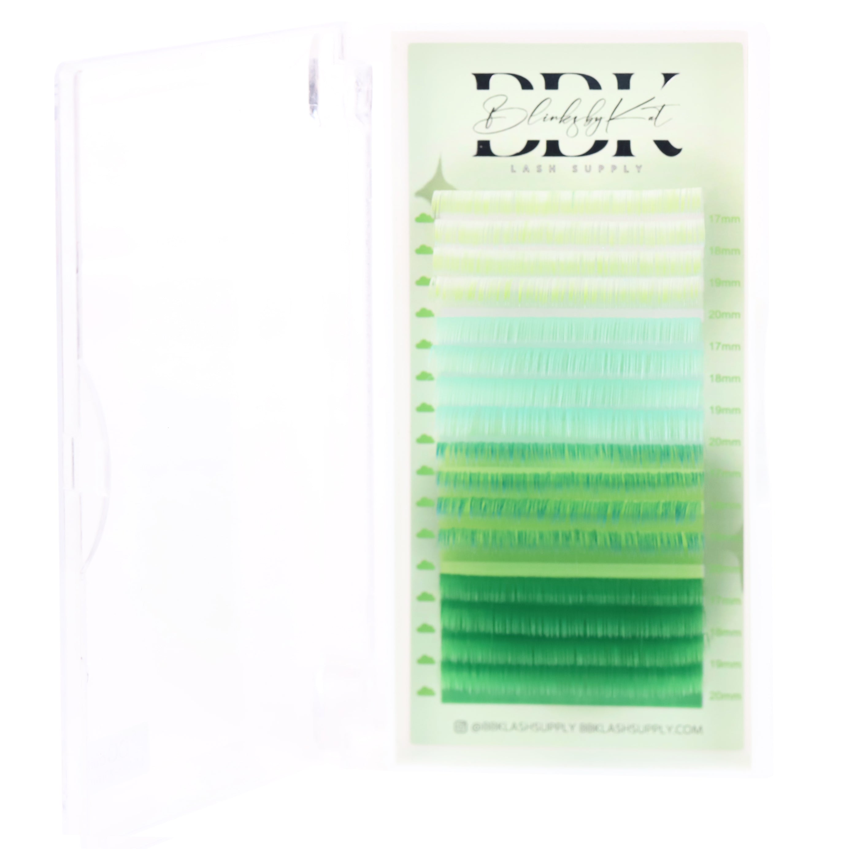 GREEN OMBRÉ LASH TRAY