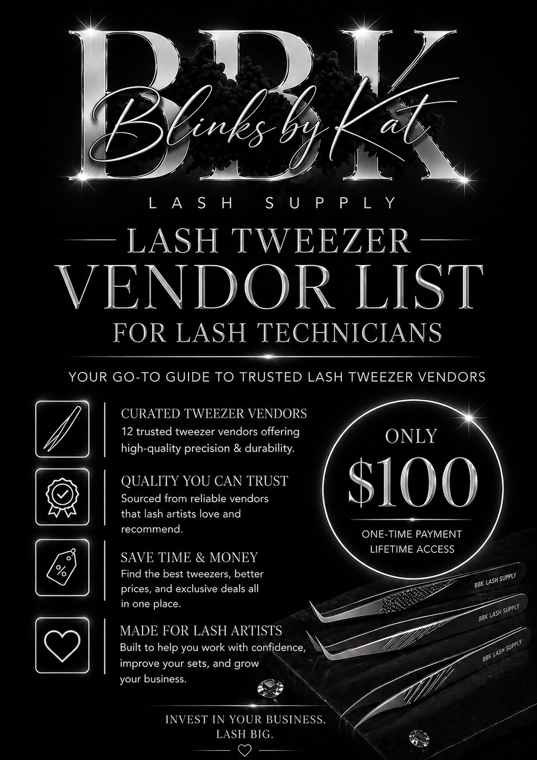 LASH TWEEZER VENDORS